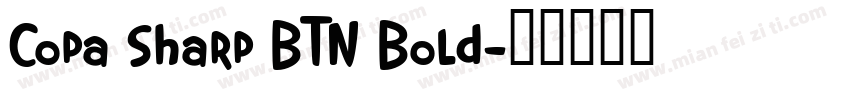 Copa Sharp BTN Bold字体转换